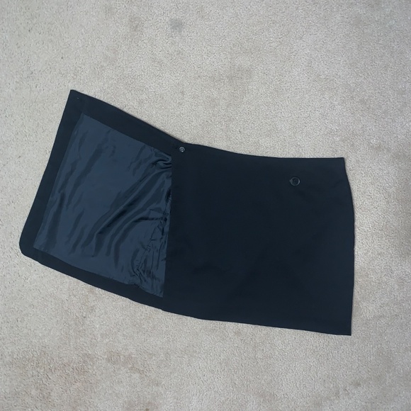 H&M Wrap-front mini Skirt black - Picture 7 of 7